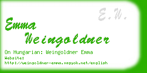 emma weingoldner business card